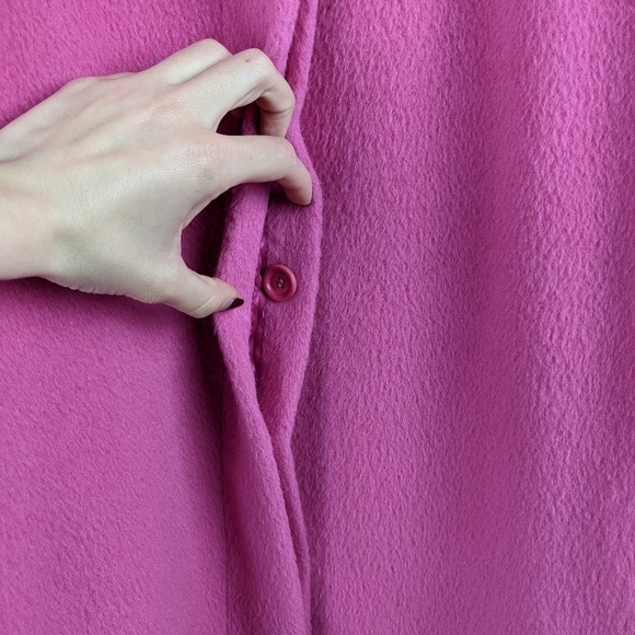 Max Mara Pink Alpaca Wool Teddy Coat - Picture 11 of 16